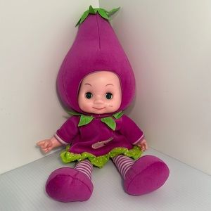 Eggplant singing in Spanish folk song 21 inches collectable baby doll